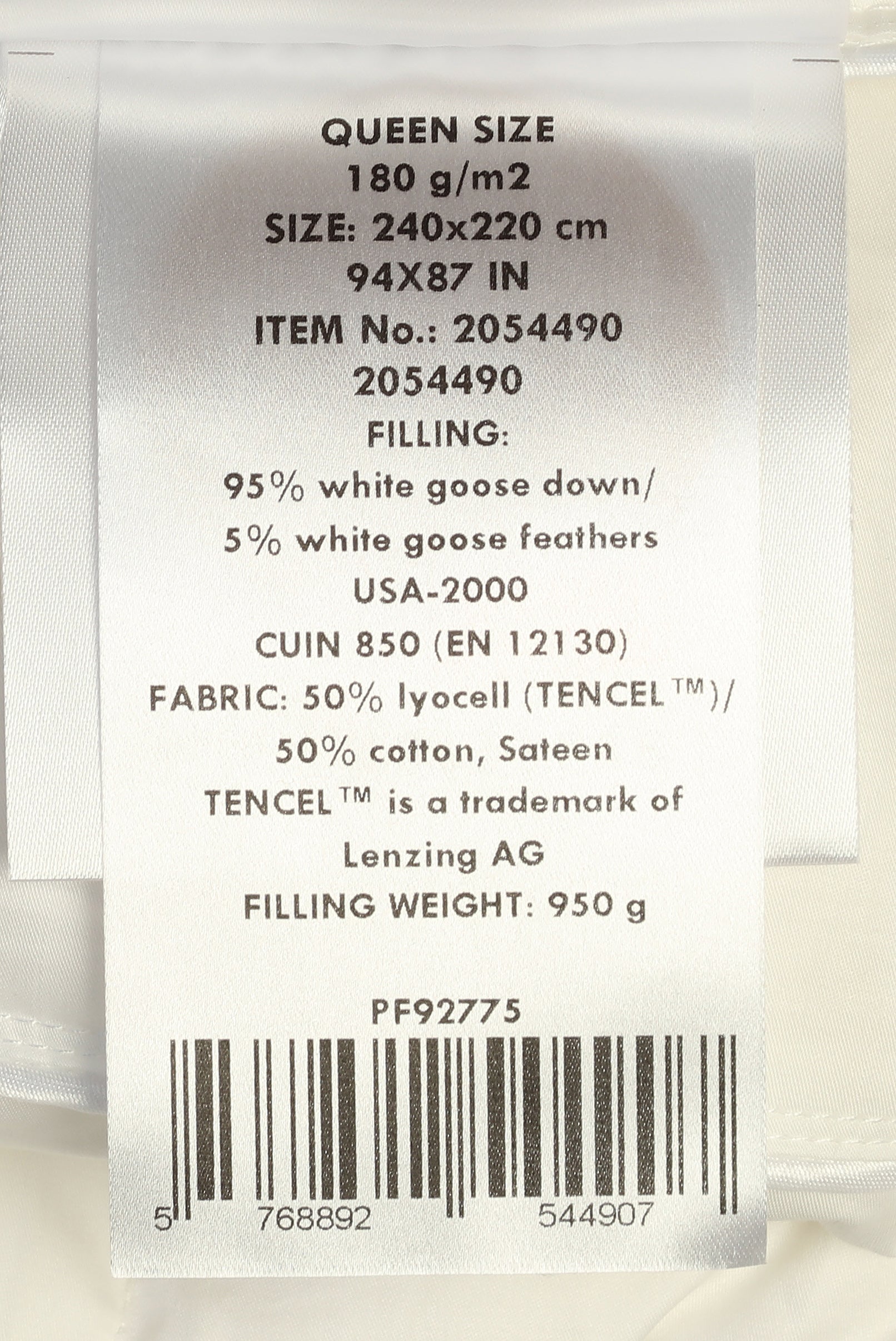 Queen Size Duvet