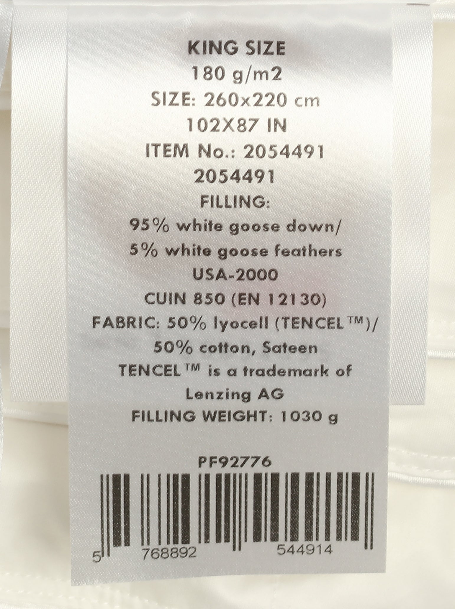 King Size Duvet